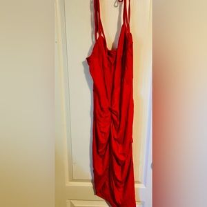 Red cocktail dress